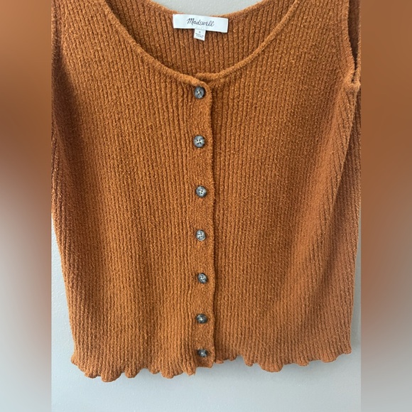 Madewell Kingston Button-Front Sweater Tank - Picture 4 of 7